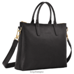Men Black Longchamp Le Foulonne Briefcase Bags L06408467 - Image 2