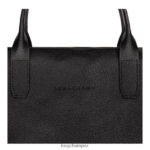 Men Black Longchamp Le Foulonne Briefcase Bags L06408467 - Image 4