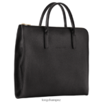 Men Black Longchamp Le Foulonne Briefcase Bags L06408470 - Image 3