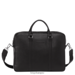 Men Black Longchamp Le Foulonne Briefcase Bags L06408475