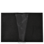 Men Black Longchamp Le Foulonne Passport cover Leather Goods L06408724 - Image 2