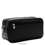 Men Black Longchamp Le Foulonne Toiletry case Bags L06408872 - Image 2