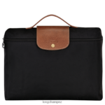 Men Black Longchamp Le Pliage Original Briefcase Bags L06408485