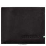 Men Black Longchamp sur Seine Wallet Leather Goods L064081127