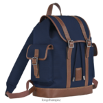 Men Blue Longchamp Boxford Backpack Bags L064081104 - Image 3