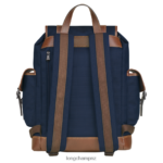 Men Blue Longchamp Boxford Backpack Bags L064081104 - Image 4