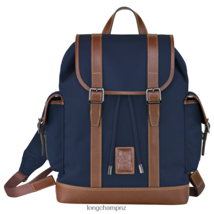 Men Blue Longchamp Boxford Backpack Bags L064081104