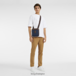 Men Blue Longchamp Boxford Crossbody bag Bags L064081109 - Image 2