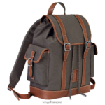 Men Brown Longchamp Boxford Backpack Bags L064081103 - Image 3