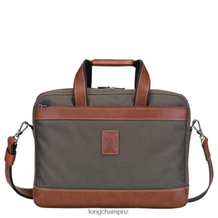 Men Brown Longchamp Boxford Briefcase Bags L064081097
