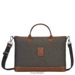 Men Brown Longchamp Boxford Briefcase Bags L06408465