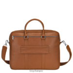 Men Caramel Longchamp Le Foulonne Briefcase Bags L064081090 - Image 4