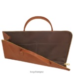 Men Caramel Longchamp Le Foulonne Briefcase Bags L06408471 - Image 5