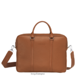 Men Caramel Longchamp Le Foulonne Briefcase Bags L06408477