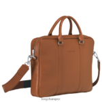 Men Caramel Longchamp Le Foulonne Briefcase Bags L06408477 - Image 3