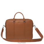 Men Caramel Longchamp Le Foulonne Briefcase Bags L06408477 - Image 4