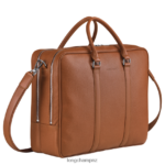 Men Caramel Longchamp Le Foulonne Briefcase Bags L06408482 - Image 3