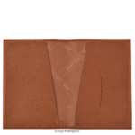 Men Caramel Longchamp Le Foulonne Passport cover Leather Goods L06408726 - Image 2
