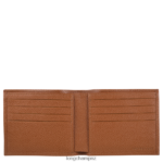 Men Caramel Longchamp Le Foulonne Wallet Leather Goods L06408629 - Image 2
