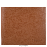 Men Caramel Longchamp Le Foulonne Wallet Leather Goods L06408629