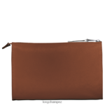 Men Cognac Longchamp 3D Pouch Leather Goods L06408723 - Image 4