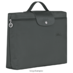 Men Graphite Longchamp Le Pliage Green Document folder Bags L06408495 - Image 2