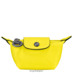 Men Lemon Longchamp Le Pliage Xtra Coin purse Leather Goods L06408546