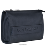 Men Midnight Blue Longchamp 3D Pouch Leather Goods L0640813 - Image 3