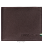 Men Mocha Longchamp sur Seine Wallet Leather Goods L064081128