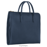 Men Navy Longchamp Le Foulonne Briefcase Bags L06408474 - Image 3