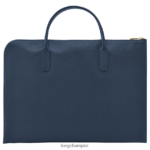 Men Navy Longchamp Le Foulonne Briefcase Bags L06408474 - Image 4