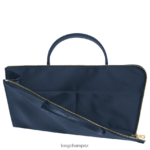 Men Navy Longchamp Le Foulonne Briefcase Bags L06408474 - Image 5