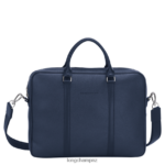 Men Navy Longchamp Le Foulonne Briefcase Bags L06408476