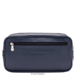 Men Navy Longchamp Le Foulonne Toiletry case Bags L06408873