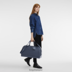 Men Navy Longchamp Le Foulonne Travel bag Bags L06408824 - Image 2