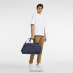 Men Navy Longchamp Le Foulonne Travel bag Bags L06408824 - Image 3