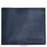 Men Navy Longchamp Le Foulonne Wallet Leather Goods L06408628