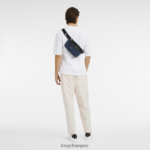 Men Navy Longchamp Le Pliage Energy Belt bag Bags L06408462 - Image 2