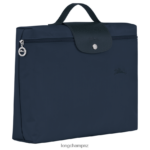 Men Navy Longchamp Le Pliage Green Document folder Bags L06408496 - Image 3