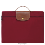 Men Red Longchamp Le Pliage Original Briefcase Bags L06408487