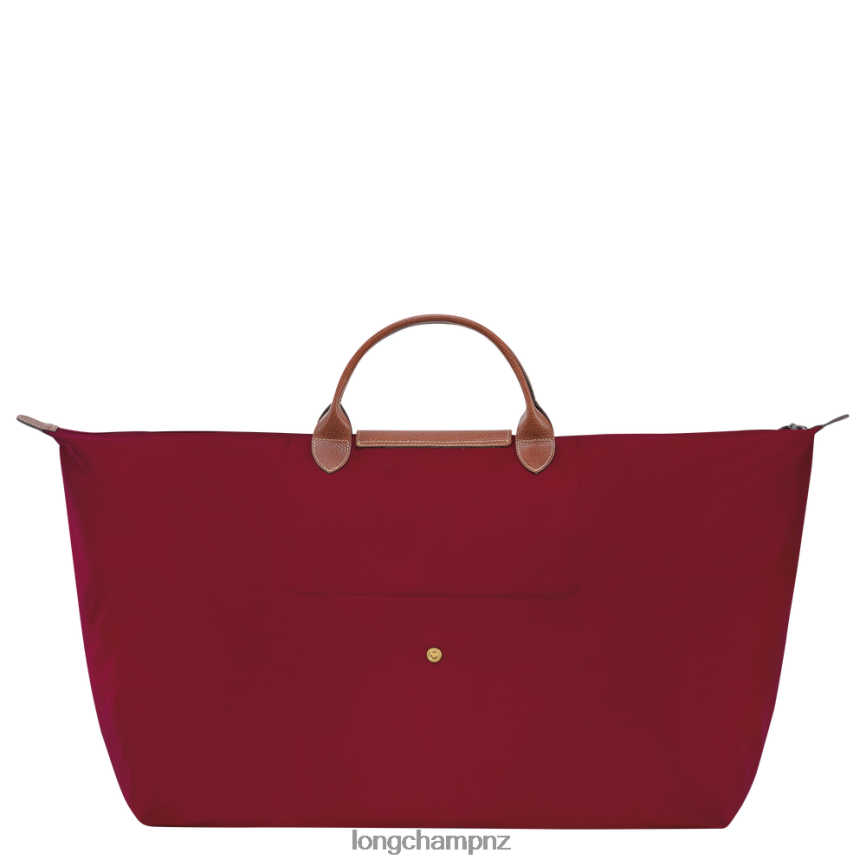 Men Red Longchamp Le Pliage Original Travel bag Bags L06408814 - Image 4