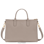 Men Turtledove Longchamp Le Foulonne Briefcase Bags L06408469 - Image 3