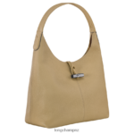Women Beige Longchamp Roseau Essential Hobo bag Bags L0640832 - Image 3