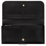 Women Black Longchamp Box-Trot Continental wallet Leather Goods L06408558 - Image 2