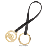 Women Black Longchamp Box-Trot Key rings Leather Goods L06408740