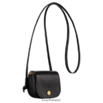 Women Black Longchamp Epure Coin purse with leather lace Leather Goods L06408531 - Image 3