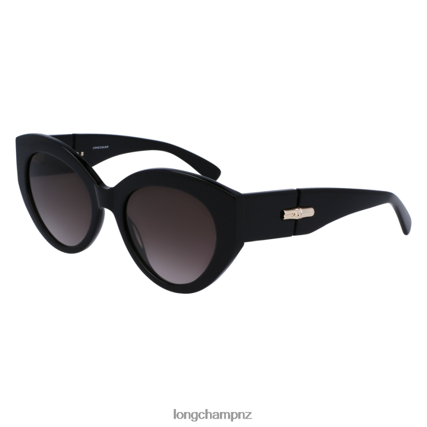 Women Black Longchamp Fall/Winter 2022 Collection Sunglasses Accessories L06408900 - Image 2