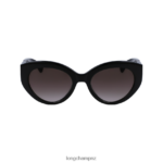 Women Black Longchamp Fall/Winter 2022 Collection Sunglasses Accessories L06408900
