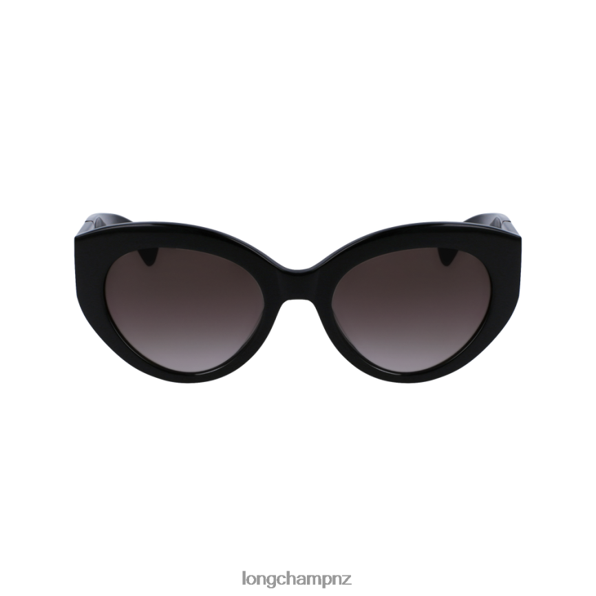 Women Black Longchamp Fall/Winter 2022 Collection Sunglasses Accessories L06408900 - Image 1