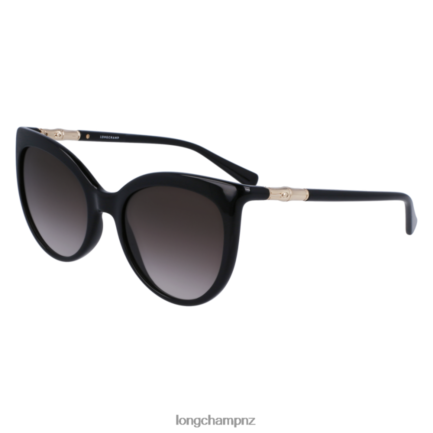 Women Black Longchamp Fall/Winter 2022 Collection Sunglasses Accessories L06408902 - Image 2